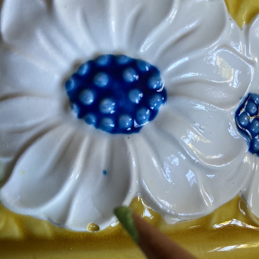 Vintage 70s ceramic hanging planter made in Japan - Picture 9 of 12